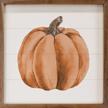Watercolor Orange Pumpkin